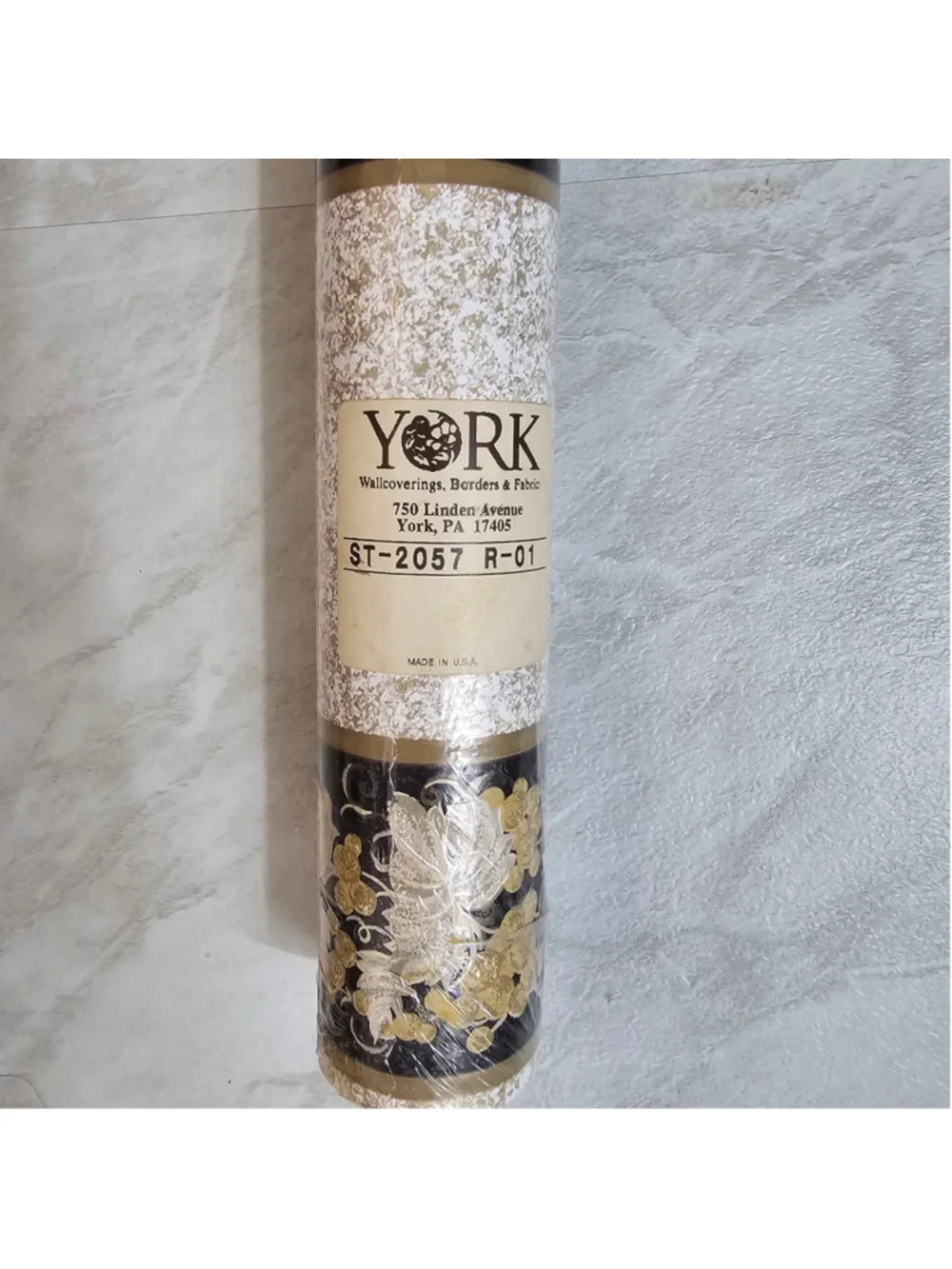 Vintage York Wallpaper ST-2057 R-01 Double Roll 60 Sq Ft NOS Sealed Floral